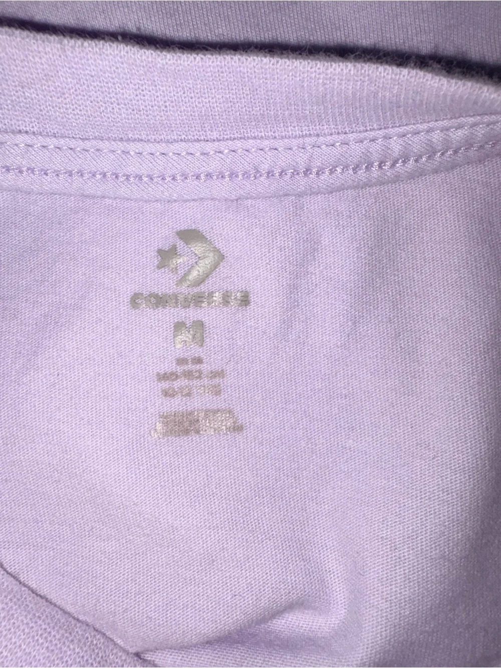 Converse Lavender Short-Sleeve Tee with Pastel All Star Logo